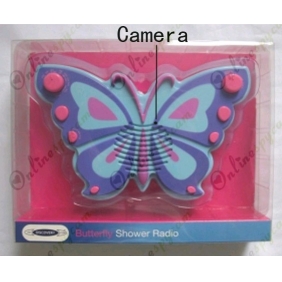 Butterfly Shower Radio hidden Pinhole HD Spy Camera DVR 32GB 1920x1080